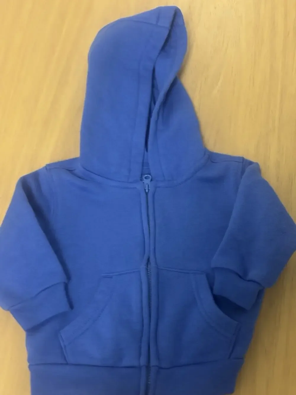 Infant Wonder Nation Boys Blue Zip Up Hoodie Size 3-6 Months Pre Owned (E1)